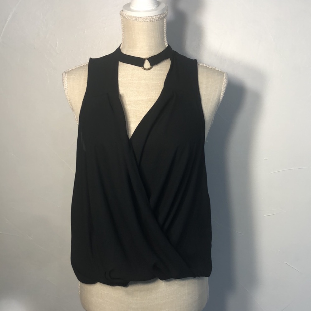 EUC Free People So Fine Faux Wrap Top in Black - Picture 8 of 8